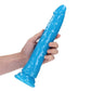 Shots Toys | REALROCK 32cm Slim Glow in the Dark Neon - Blue (11") Dildo Dong