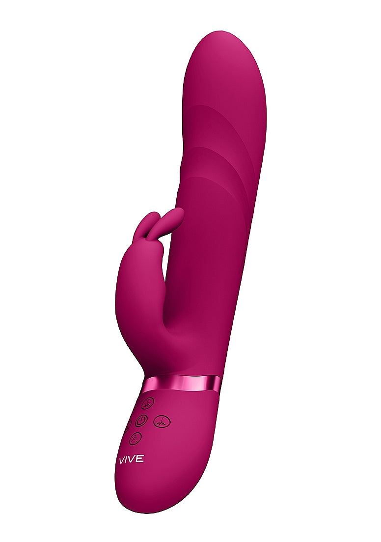 Shots Toys | VIVE Nari Vibrating and Rotating Beads, G-Spot Rabbit Vibrator Pink