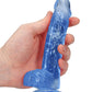 Shots Toys | REALROCK Crystal Clear 6"/15cm Realistic Dildo with Balls Blue