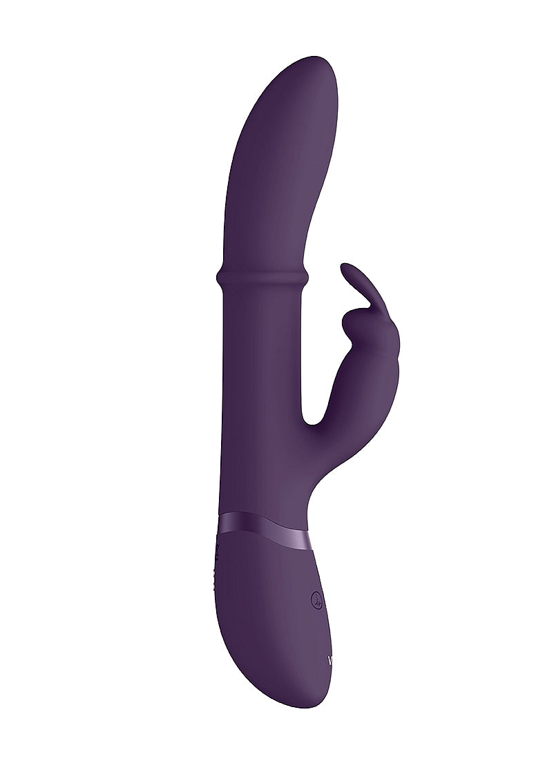 Shots Toys | VIVE Halo G-Spot Rabbit Vibrator with Stimulating Ring Purple