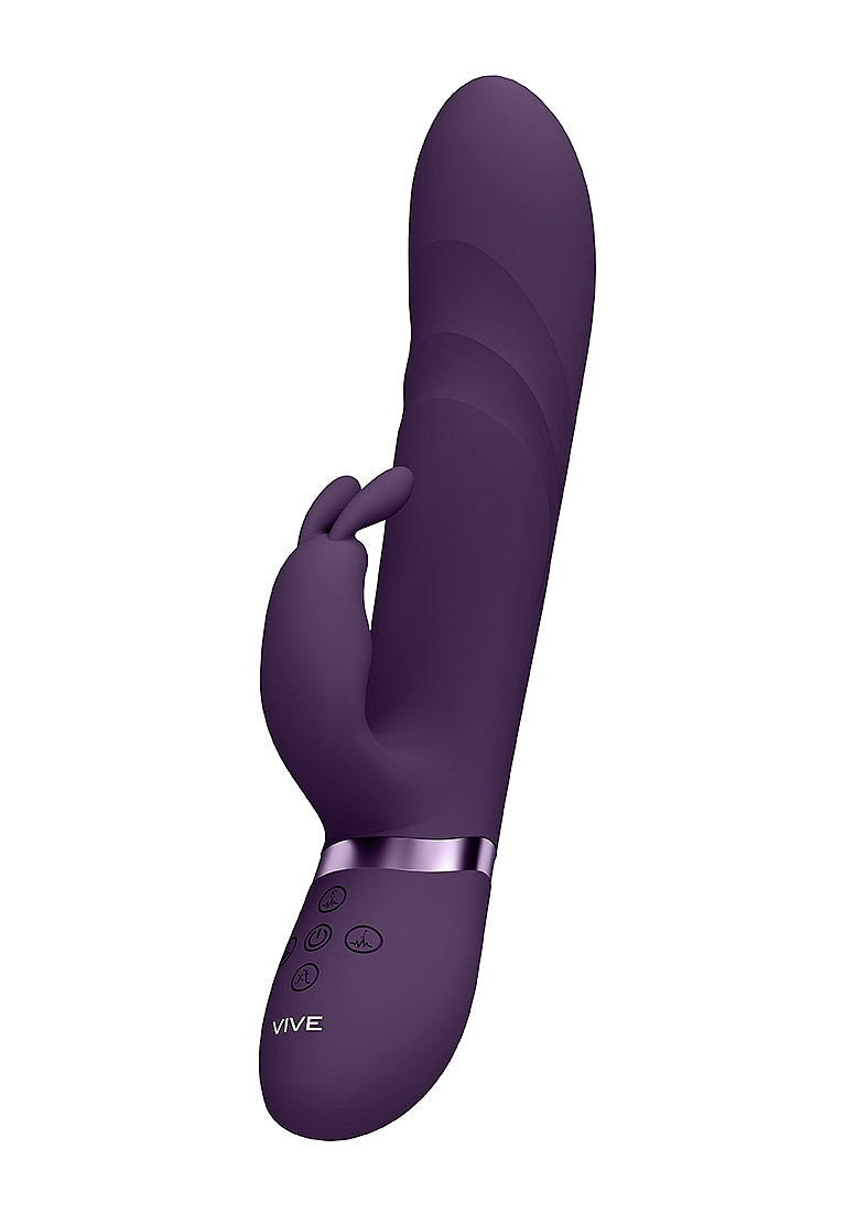 Shots Toys | VIVE Nari Vibrating and Rotating Beads, G-Spot Rabbit Vibrator Purple