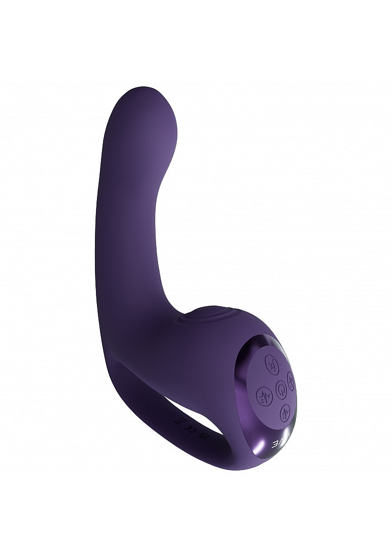 Shots Toys | VIVE Riko Triple Motor Thumper Advanced Finger Motion & Pulse Wave Vibrator Purple