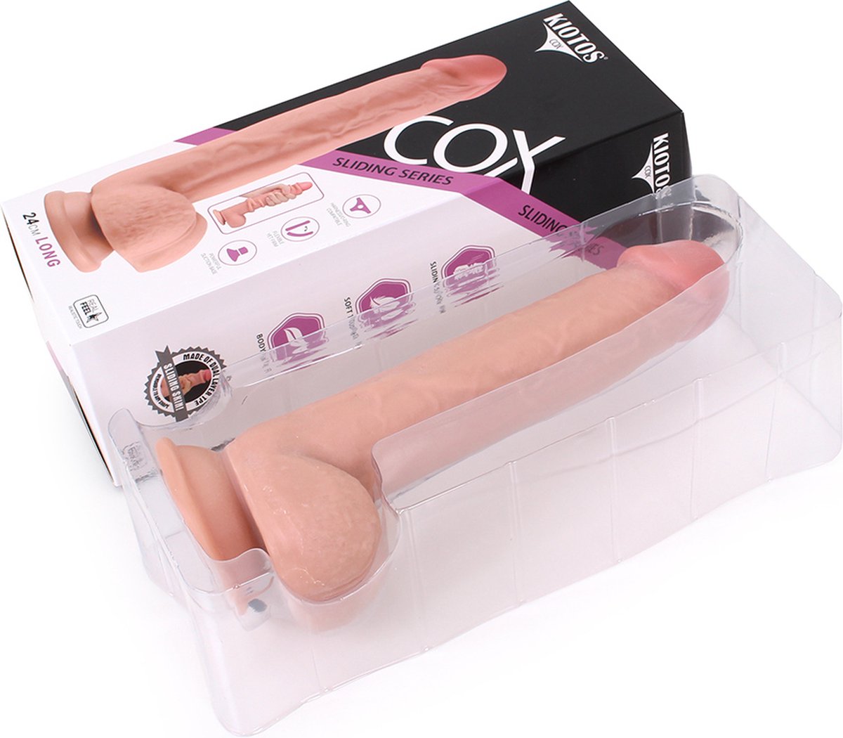 O-Products | Kiotos Cox Sliding Skin Dildo 23cm Flesh