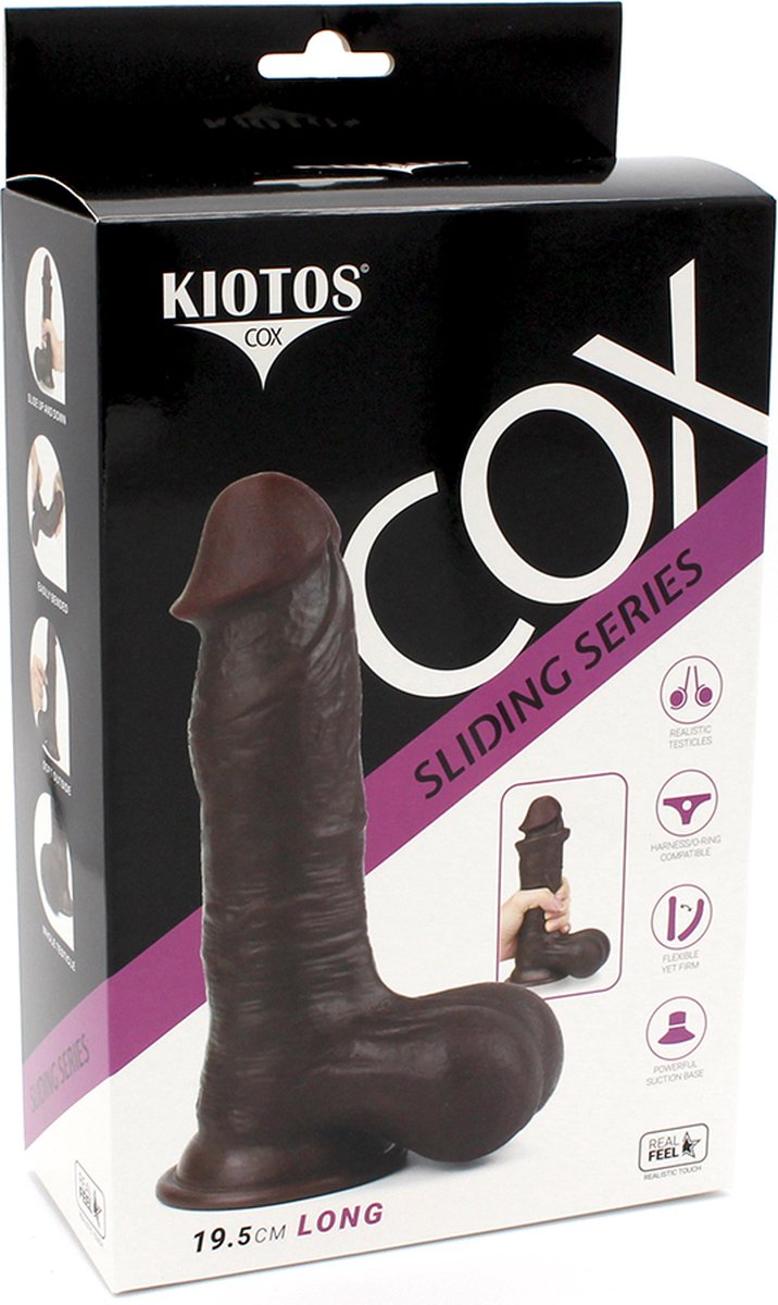 O-Products | Kiotos Cox Sliding Skin Dildo 19.5cm Black