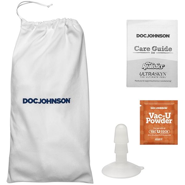 Doc Johnson Signature Cocks - Owen Gray 9" ULTRASKYN Cock Vac-U-Lock Suction Cup Dildo