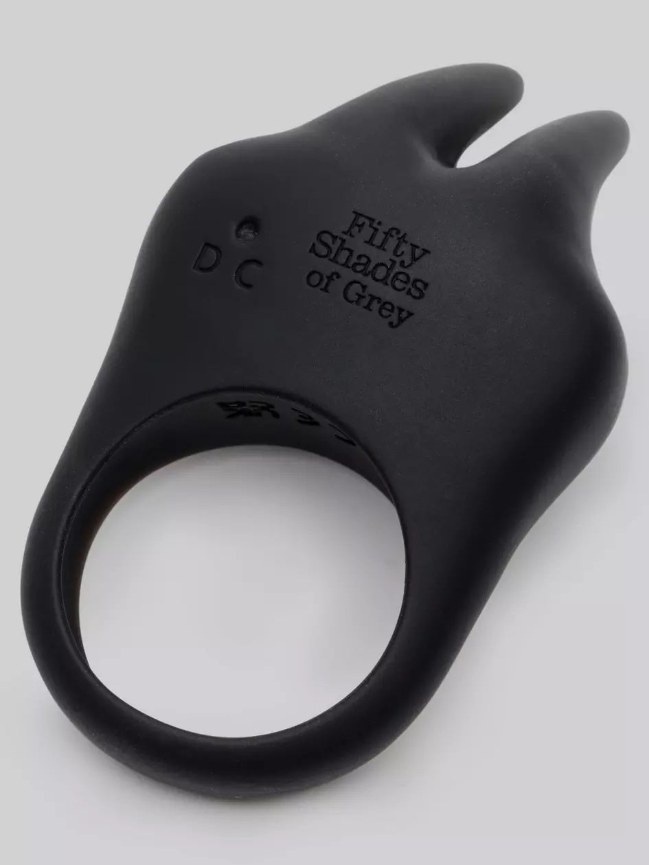 Fifty Shades of Grey Sensation Rechargeable Vibrating Rabbit Love Cock Ring