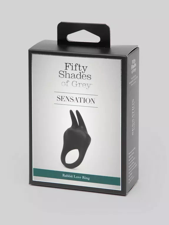 Fifty Shades of Grey Sensation Rechargeable Vibrating Rabbit Love Cock Ring