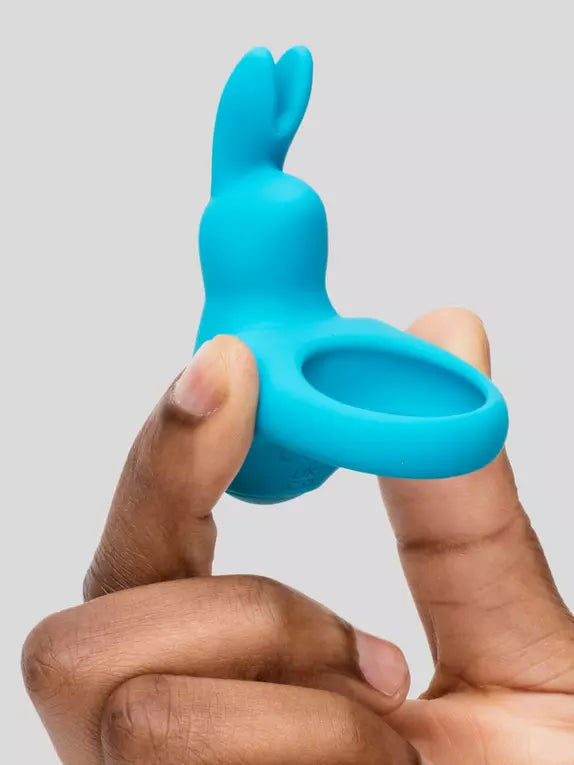 Love Honey Happy Rabbit Rechargeable Cock Ring Blue