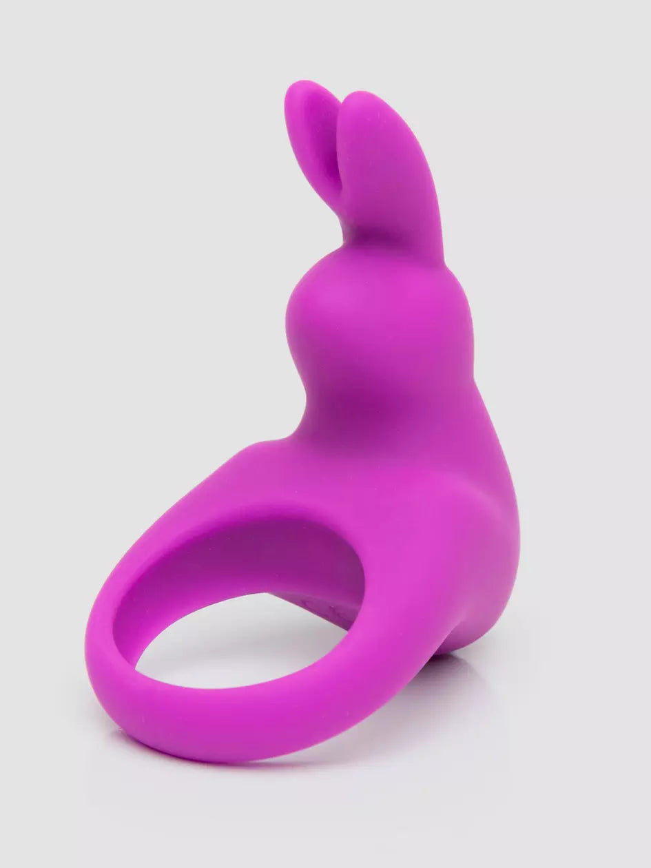 Love Honey Happy Rabbit Rechargeable Cock Ring Purple