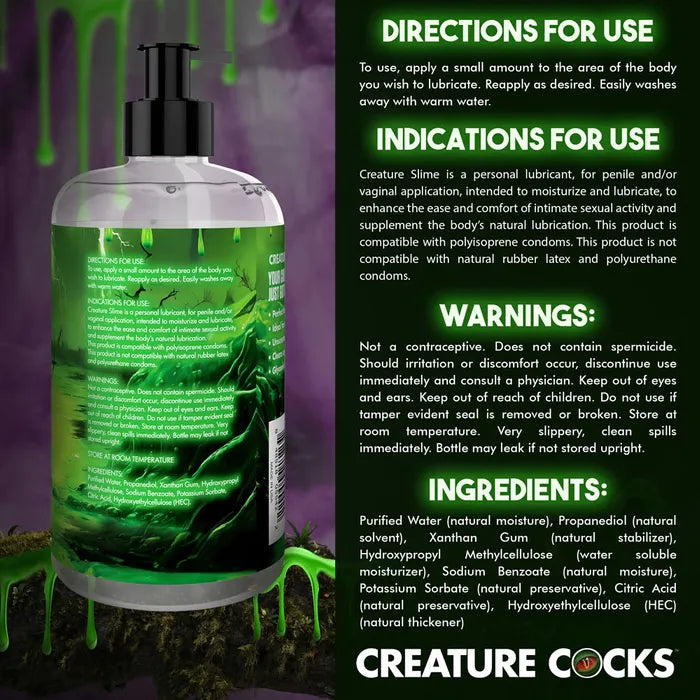 Creature Cocks Creature Slime Water Based Lubricant 473ml