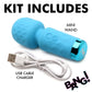 XR Brands | BANG! 10X Mini Silicone Wand Vibrator - Blue