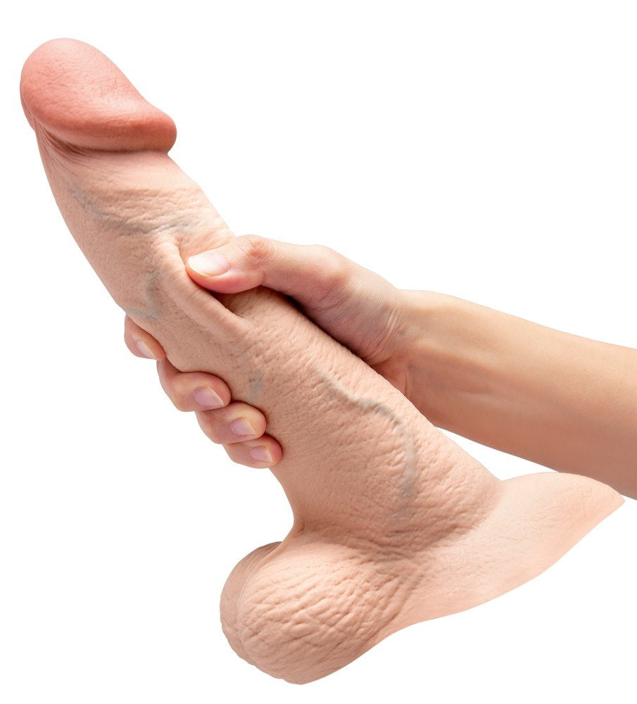 COTR | B-Vibe Slipskin Realistic Silicone Dildo - 7" Girthy Cream