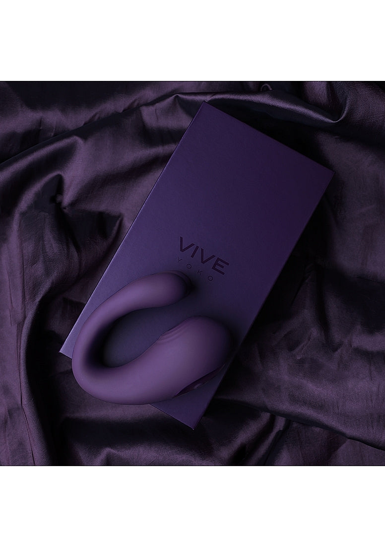 Shots Toys | VIVE Yoko Triple Action Vibrating Dual Prongs & Pulse Wave Purple