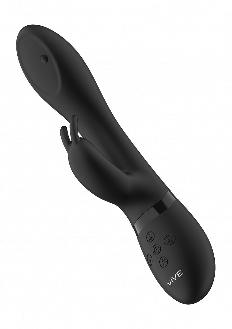 Shots Toys | VIVE Mira Spinning G-Spot Rabbit Vibrator Black