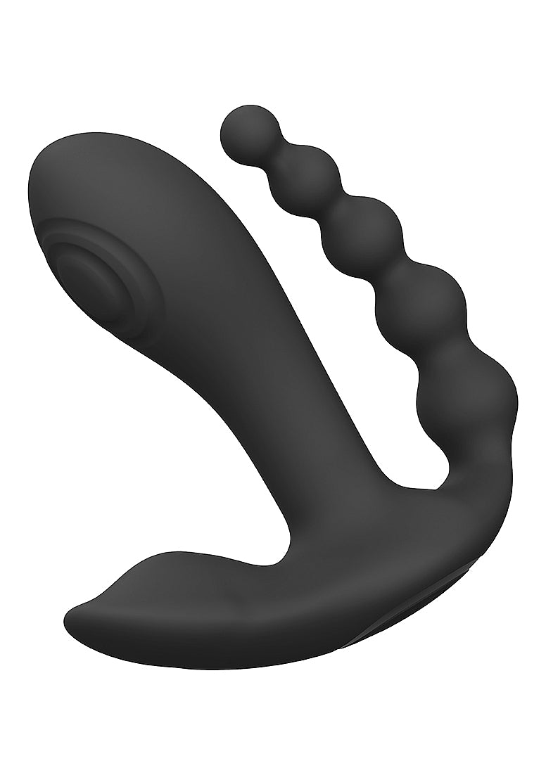 Shots Toys | VIVE Kata Pulse Wave G-Spot Clitoral Anal Triple Vibrator Black w Remote