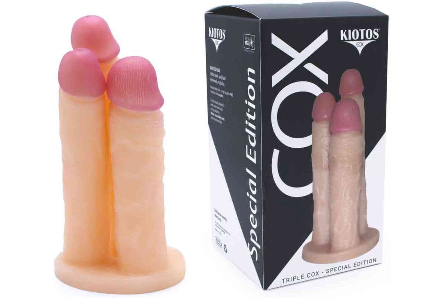 O-Products | Kiotos Cox - Triple Cox - Special Edition - Triple Dildo Flesh