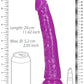 Shots Toys | REALROCK 28cm Slim Glow in the Dark Neon - Purple (10") Dildo Dong