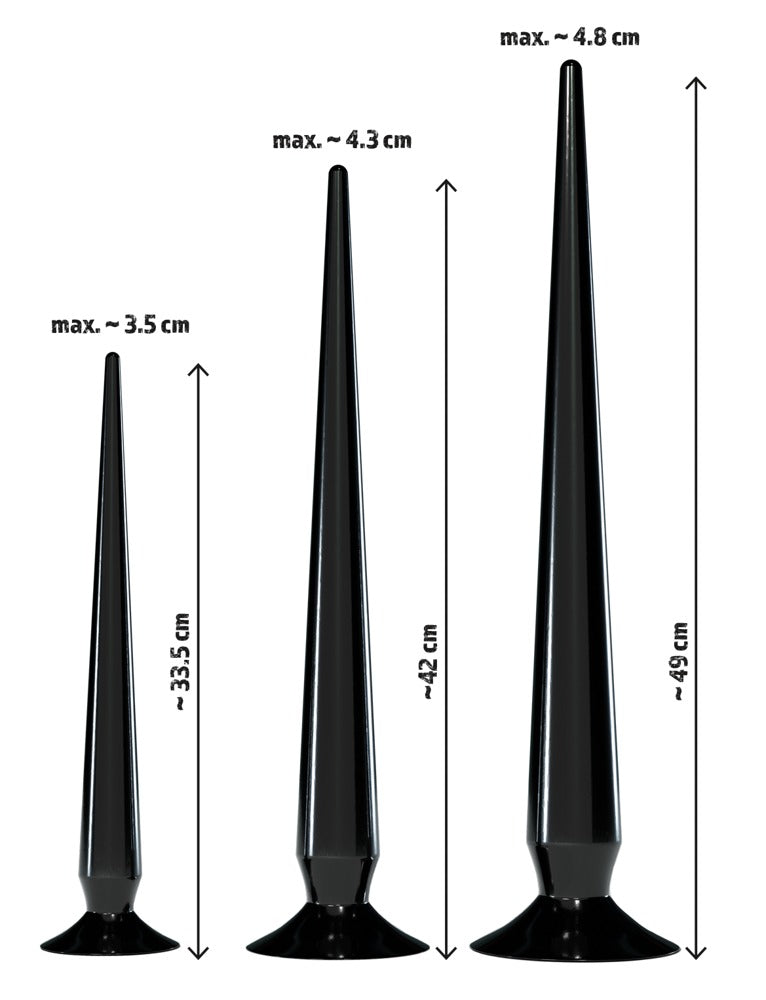 Orion | You2Toys Super Long Flexible Butt Plug Set Super Long Flexible Butt Plug Black