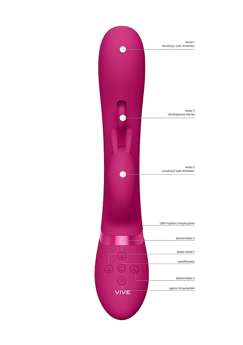 Shots Toys | VIVE Tama Flickering Rabbit Vibrator Pink