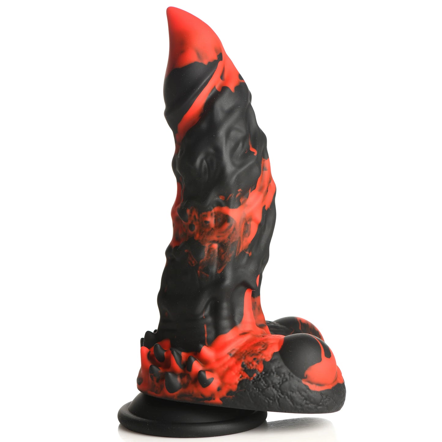 Creature Cocks Fire Demon - Red/Black 21.6cm Fantasy Monster Dildo