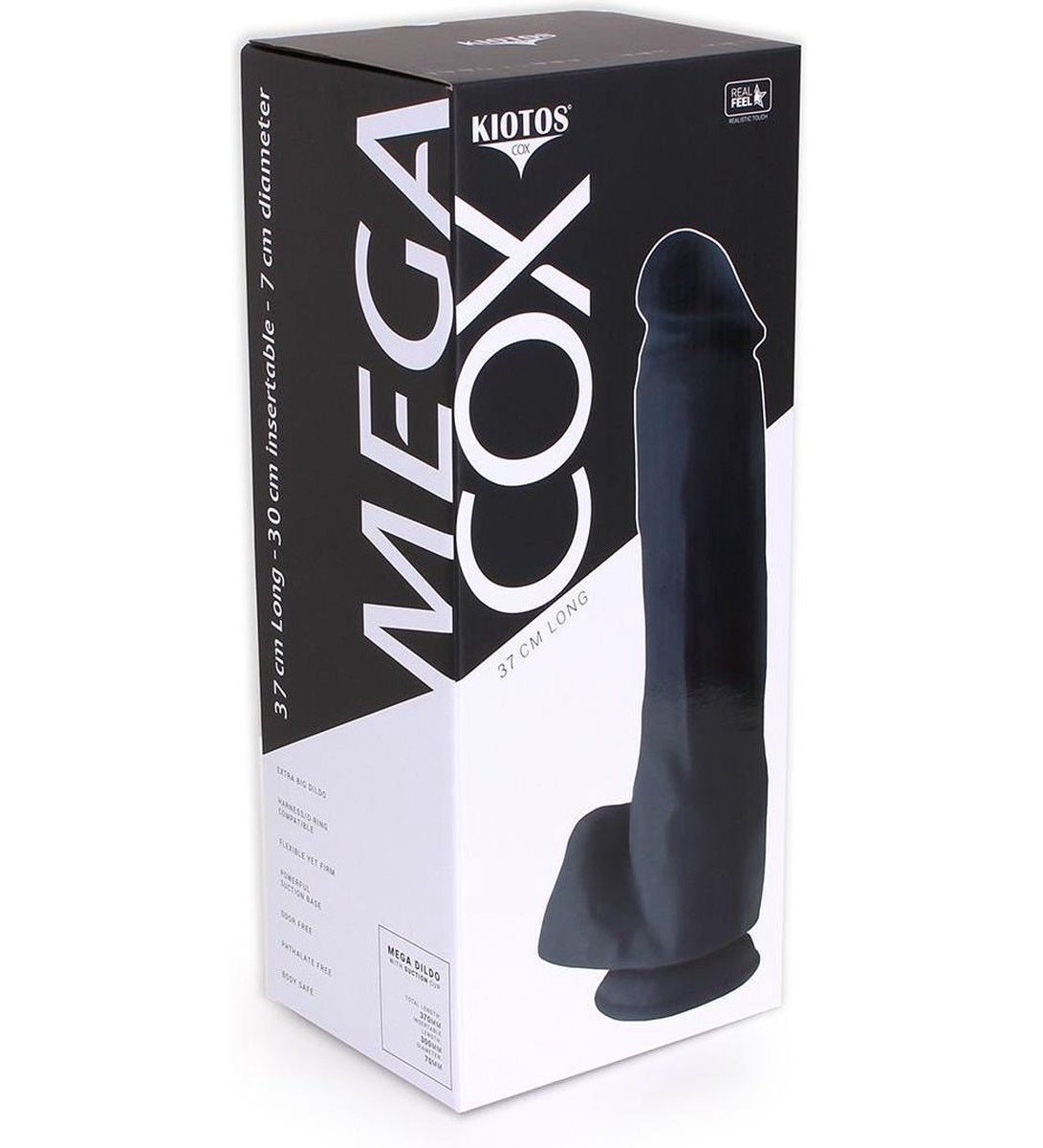 O-Products | Kiotos Cox MEGA XXL Dildo 37cm x 8cm Black 01