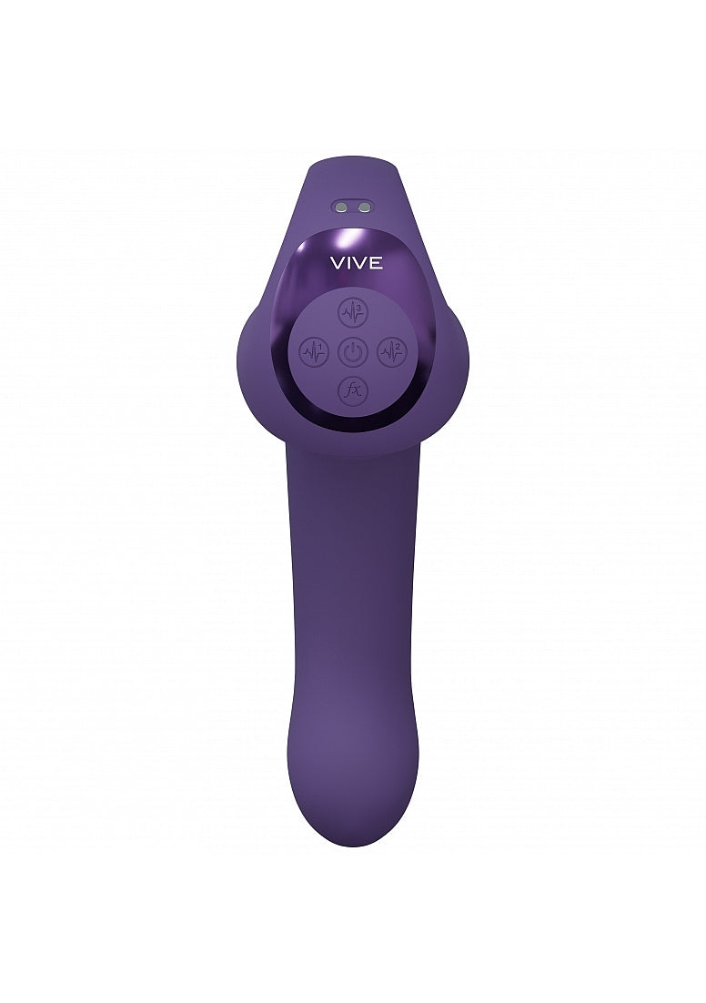 Shots Toys | VIVE Riko Triple Motor Thumper Advanced Finger Motion & Pulse Wave Vibrator Purple