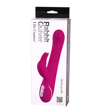 P Gopaldas | Vibe Couture Rabbit Quiver Thrusting Thumping Shaft Vibrator Pink