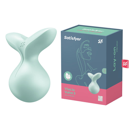 Satisfyer Viva La Vulva 3 Mint USB Rechargeable Stimulator Vibrator