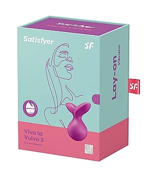 Satisfyer Viva La Vulva 3 Violet USB Rechargeable Stimulator Vibrator