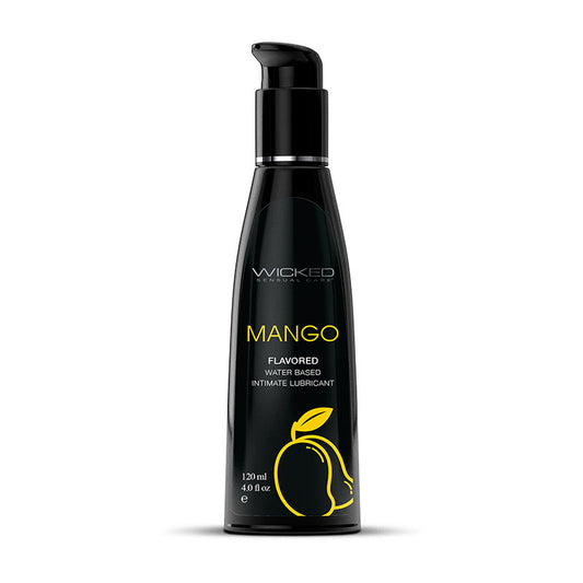 Wicked Aqua Mango Flavoured Water Based Lubricant 4oz/120ml