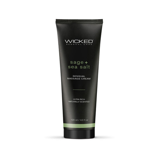 Wicked SAGE + SEA SALT Sensual Massage Cream 120ml