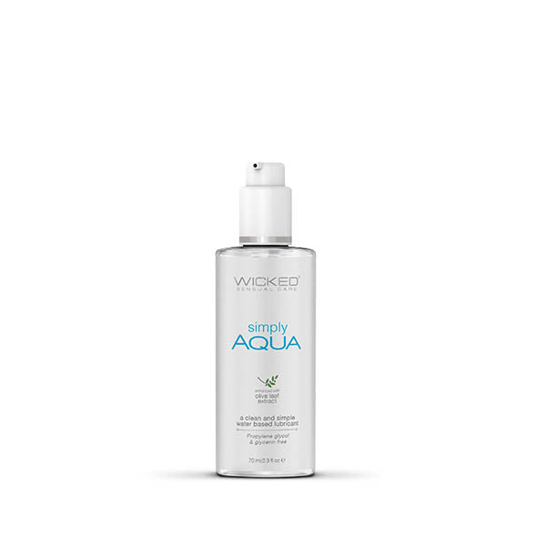 Wicked Simply Aqua Water Based Lubricant 2.3oz/70ml