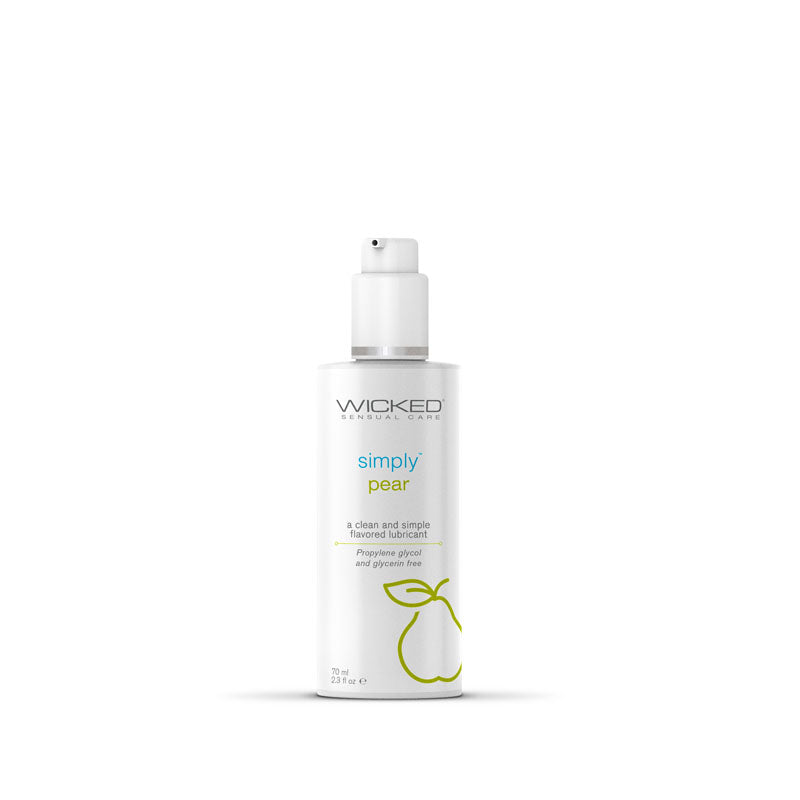 Wicked Simply Aqua Pear Flavoured Water Based Lubricant 2.3oz/70ml