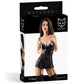 Glossy Wetlook Lace Side Panel Chemise Tyra Size S/M/L