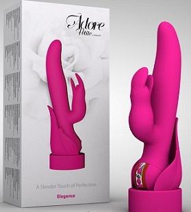 SWAN Adore Petite-Elegance Rabbit Vibrator includes Adapter Recharging Stand