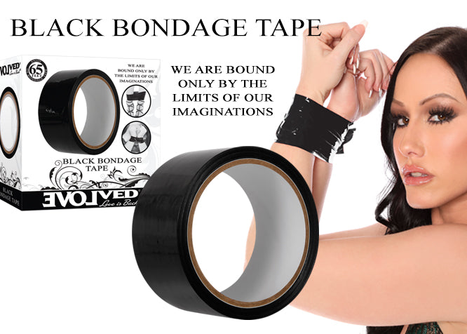 Evolved Black Bondage Tape - 20 metre length