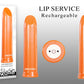 Evolved Lip Service Orange 10cm USB Rechargeable Lipstick Bullet Vibrator