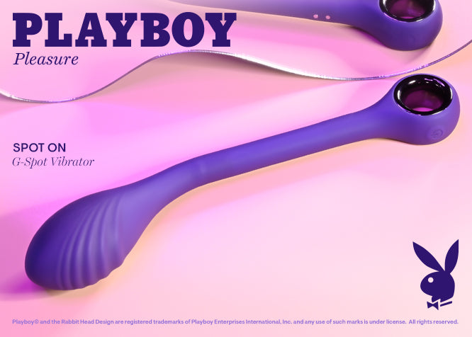 Playboy Pleasure SPOT ON Purple 22.6cm USB Rechargeable Poseable G-Spot Vibrator