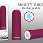 Evolved Mighty Thick Burgundy Red 9cm USB Rechargeable Bullet Vibrator