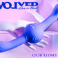 Evolved OUR GYRO VIBE Purple 29.5cm USB Rechargeable Super Double Vibrator