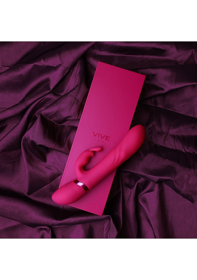 Shots Toys | VIVE Nari Vibrating and Rotating Beads, G-Spot Rabbit Vibrator Pink