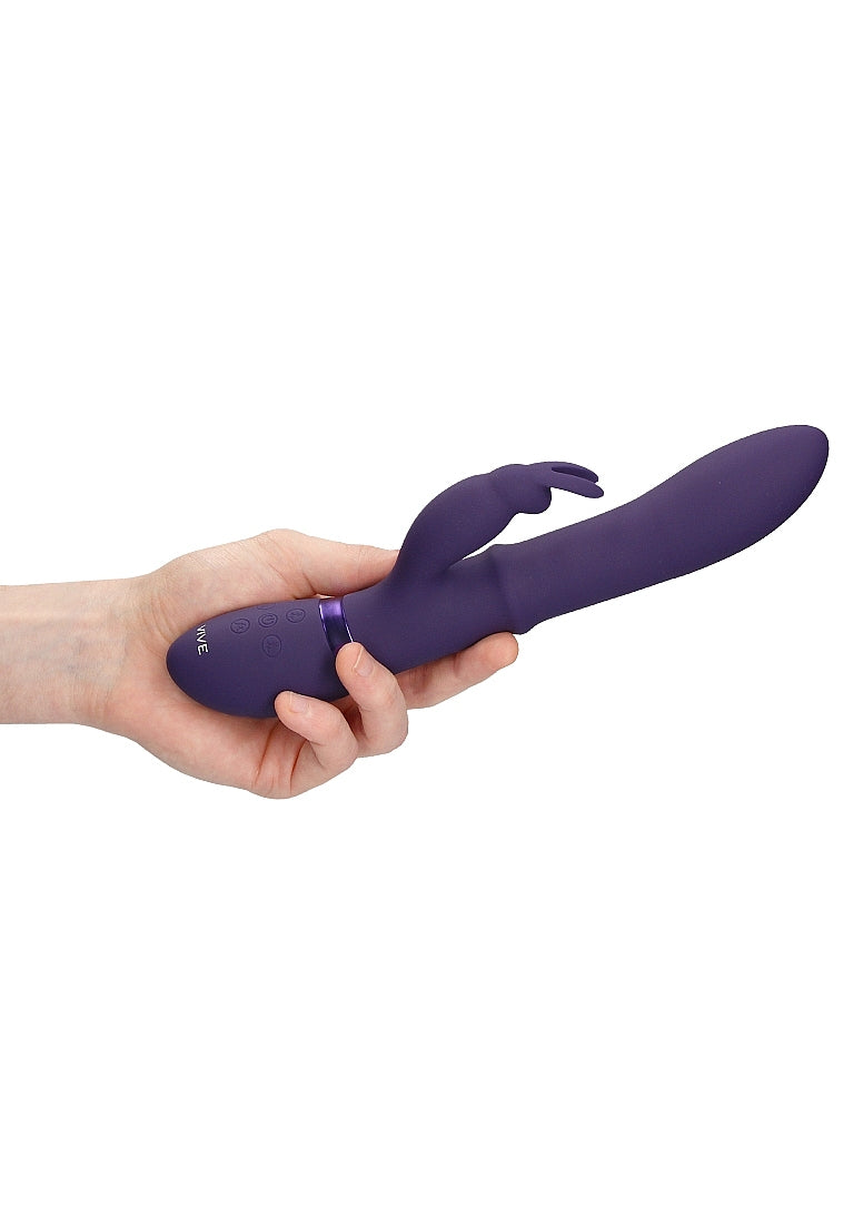 Shots Toys | VIVE Halo G-Spot Rabbit Vibrator with Stimulating Ring Purple