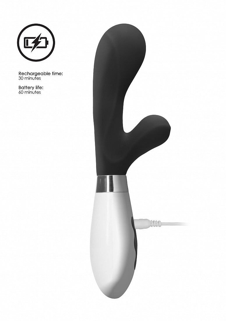 Shots Toys | Luna Artemis Rechargeable 10 Speed Rabbit Vibe Vibrator Black