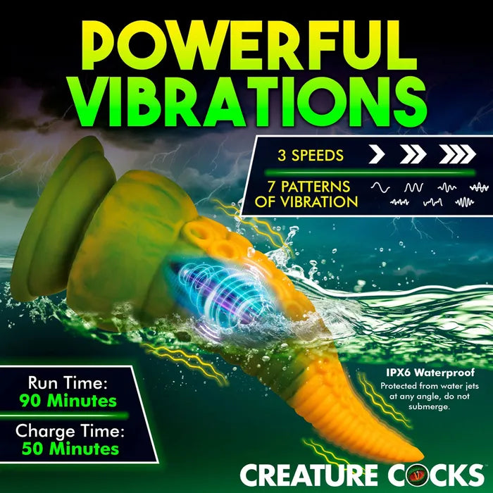 Creature Cocks Monstropus 2.0 Vibrating Tentacled Monster Silicone 18.5cm Dildo