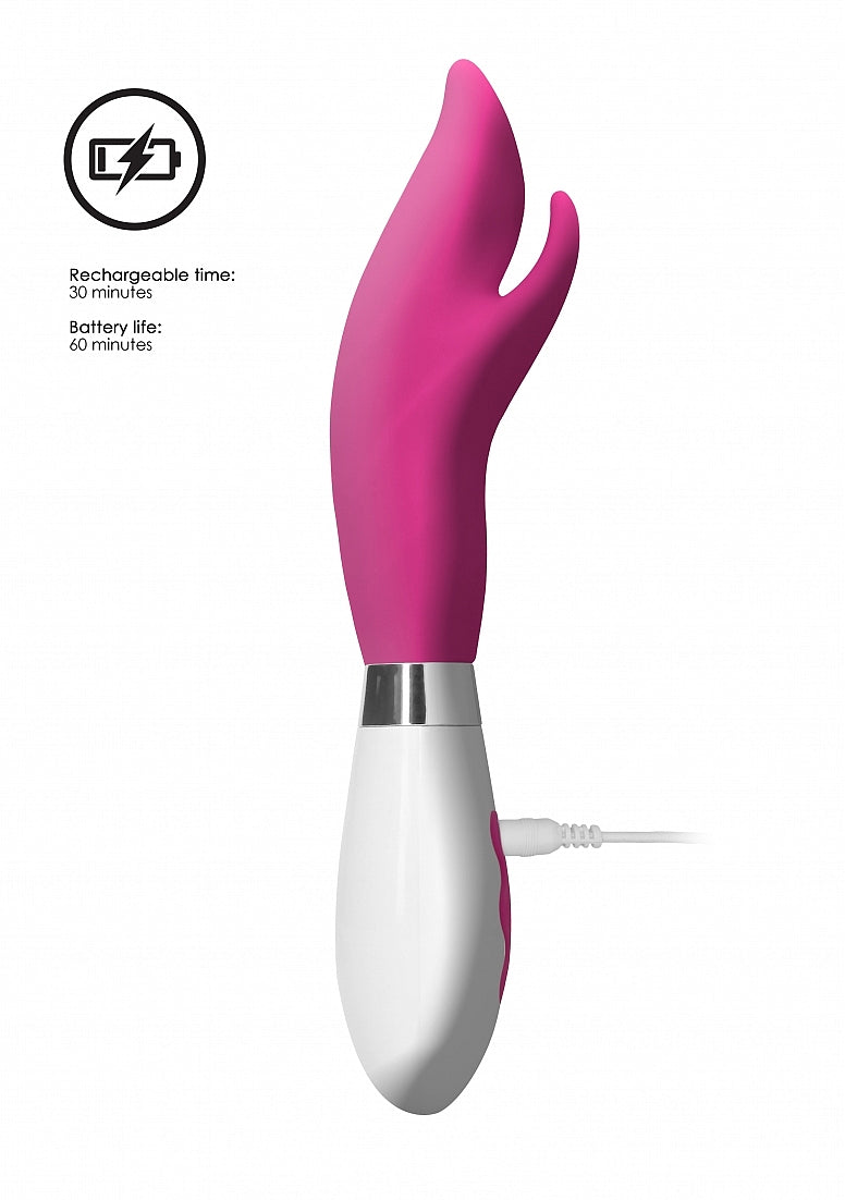 Shots Toys | Luna Athos Rechargeable 10 Speed Rabbit Vibe Vibrator Pink