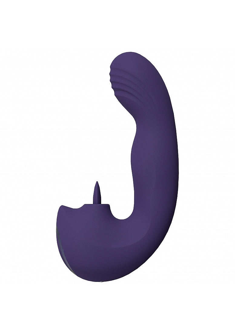 Shots Toys | VIVE Yuki Dual Motor G-Spot Vibrator with Massaging Beads Purple