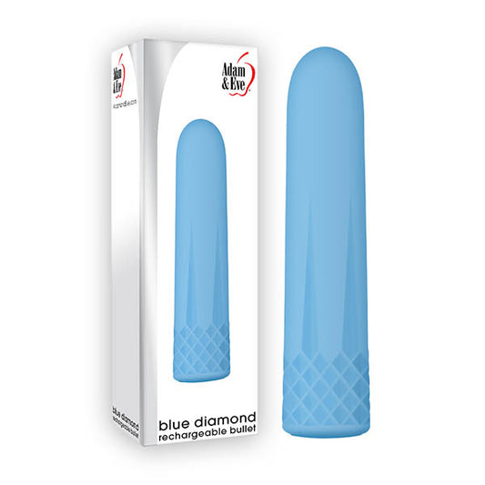 Adam & Eve Blue Diamond Blue 9.2cm (3.6") USB Rechargeable Bullet Vibrator