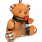 Master Series Gagged Teddy Bear BDSM Bondage Keychain