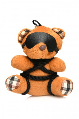 Master Series BDSM/Hooded/Gagged/Bondage Teddy Bear Keychain Adult Gift - VARIOUS