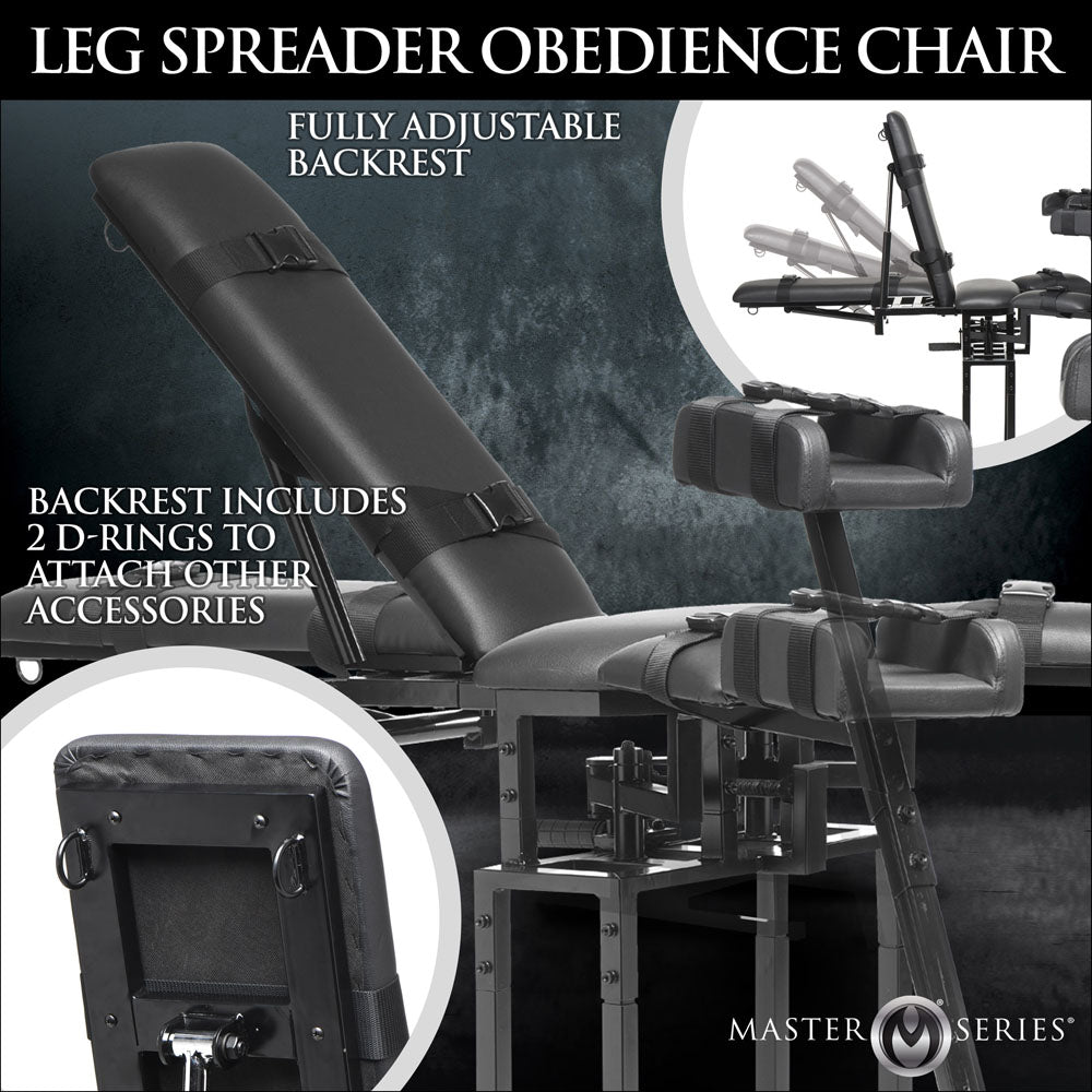 Master Series Leg Spreader Obedience Chair - Bondage Furniture